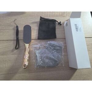Golden‎ Foot File and Moisturizing Heel Socks Set Callus Remover Pedicure Kit